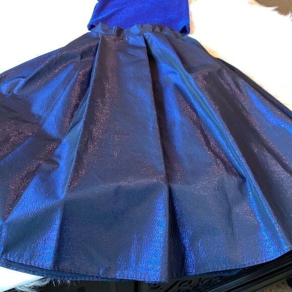 Vintage Bonnie Jean Girls Two Piece Metallic Skirt Set. Top Size 8. Skirt Size 7 - Picture 2 of 15